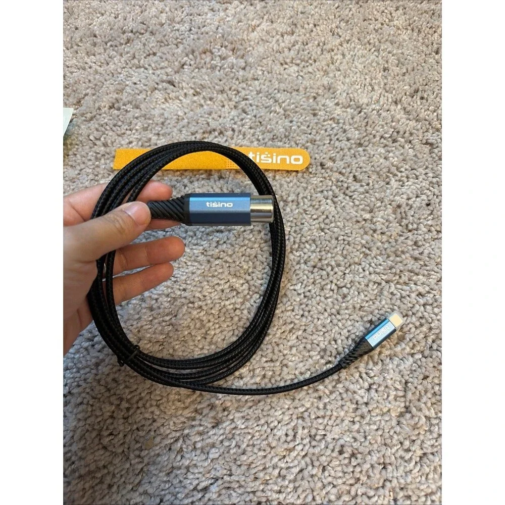 Tisino XLR Female to USB Cable 2M 6.6ft Microphone Adapter Cord